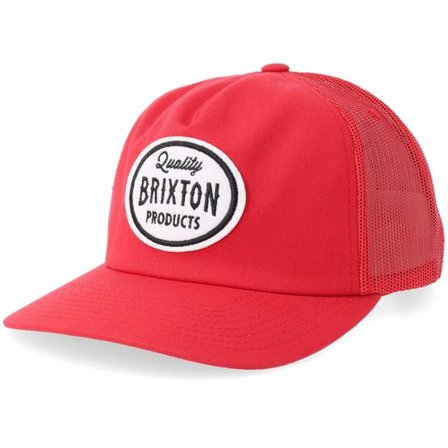 Brixton - Röd trucker Keps - Henry MP Adrenaline Rush Red A-Frame Trucker @ Hatstore