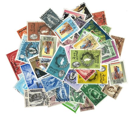 Bahrain - 50 forskellige frimærker - Stemplet