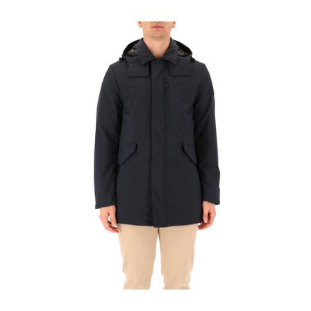 Woolrich, Winter Jackets Blauw, Heren, Maat:L