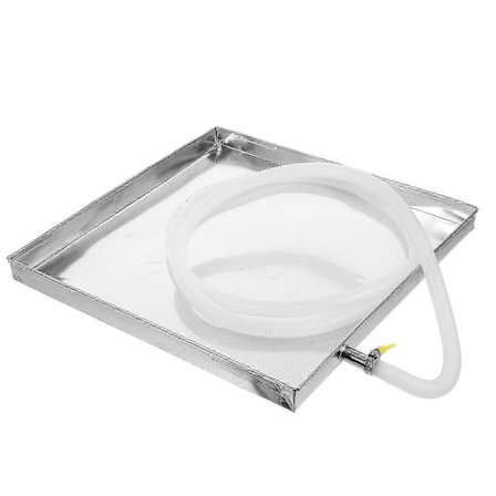 Robust droppbricka för utomhusluftkonditioneringar med enkel installationsprocess