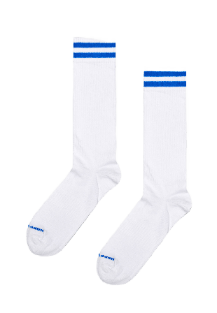 Happy Socks Solid Sneaker Thin Crew Sock Sockor Dam Vit 36-40