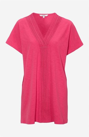 Cellbes of Sweden - Kortärmad trikåtunika - cerise - för damer - 38/40