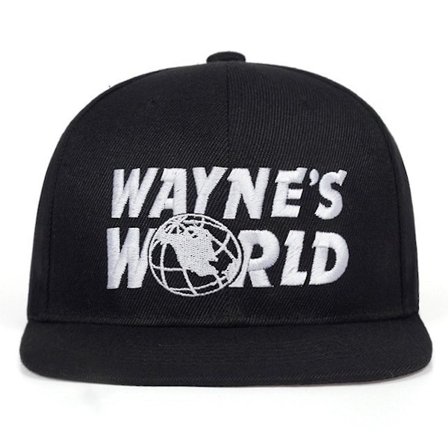 Wayne's World kasket Komfortabel Snapback justerbar sportshat