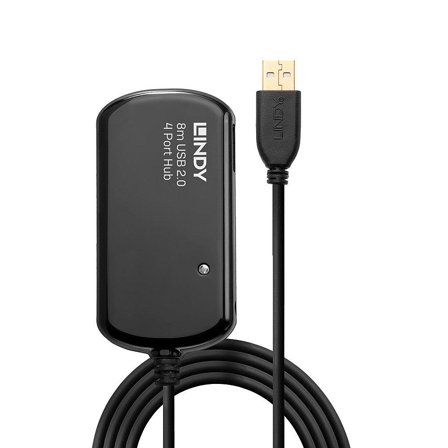 Lindy USB 2.0 Active Extension Pro 4 Port Hub - hub - 4 porter