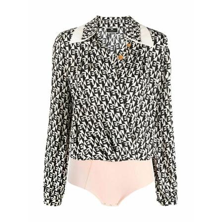 Elisabetta Franchi Body Sort, Dame Bodystockings, Størrelse: 2XS