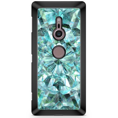 Bjornberry Sony Xperia XZ2 Skal - Gröna Kristaller