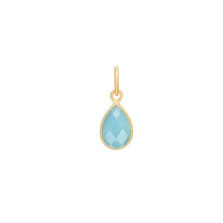 Frk. Lisberg, Sophie Pendant Aqua Chalcedon Niebieski, Kobieta, Rozmiar: ONE Size