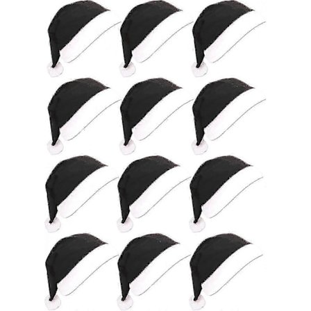 Julefrokosthatte til voksne - 12 stk. Rød Julemandshat Bulk Kollektion