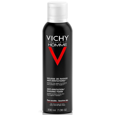VICHY Homme Homme Sensi Shave - Schiuma da barba anti -irritazioni 200ml - Gel per Rasatura