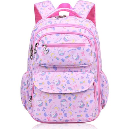 Vandtæt rygsæk til teenagere og børn, komfortabel og åndbar skolerygsæk med flere rum