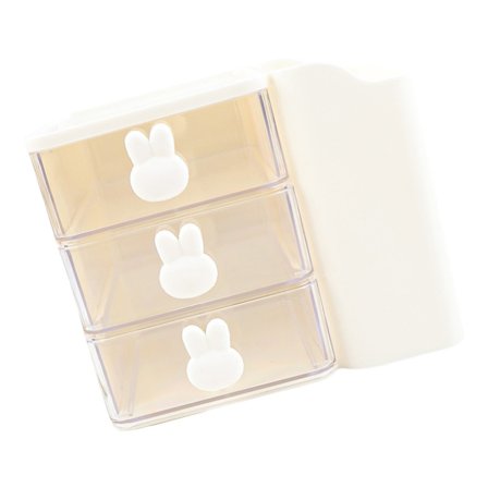 Bordslåda med lådor, pennorganisatör med stor kapacitet, sminkborsthållare