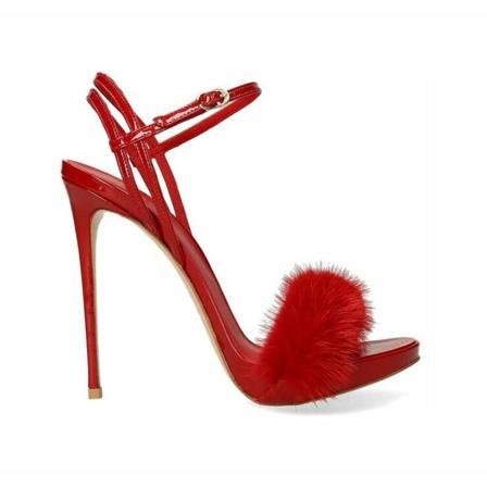 Le Silla Sandalen , Rood , Dames , Maat: 39 EU