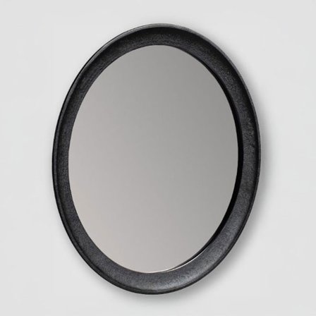 Landing 89 Spejl Sort 89X3X89Cm