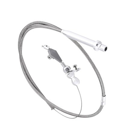 TH350 Vaihteiston Kick Down -kaapeli Ruostumattomasta Teräksestä Punottu Detent-kaapeli