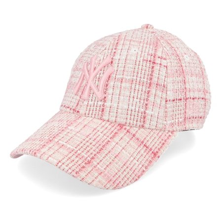 New Era - MLB Růžový adjustable Kšiltovka - New York Yankees Womens Tweed 9FORTY White/Pink Adjustable @ Hatstore