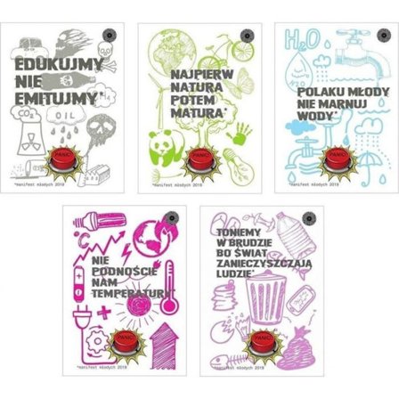 Anteckningsbok - loggbok Ziemia obiecana Anteckning Jord Löftes A5/80 000 sidor, rutnät Panik (5 stycken)