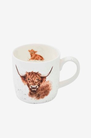 Royal Worcester - Kop Wrendale Designs Highland Coo 31 cl - Flerfarvet - Kopper & krus - Fra Homeroom