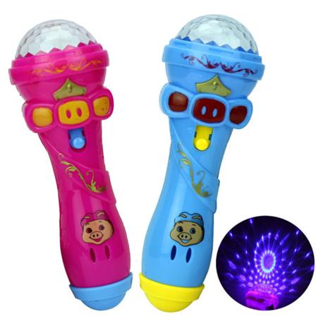 2kpl vilkkuva projektiomikrofoni Baby Learning hine Educatio Random Color 2Pcs