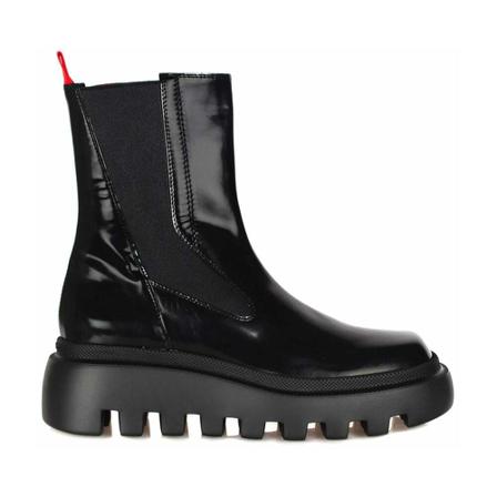 Vic Matié, Boots Zwart, Dames, Maat:37 1/2 EU,leer