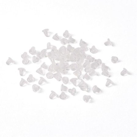 200 pack Pluppar/bakstycke till örhängen i nickelfri latex