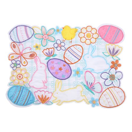 Flickig Duk Handvävd Broderad Bordstablett Bordsduk för Bordsdekoration