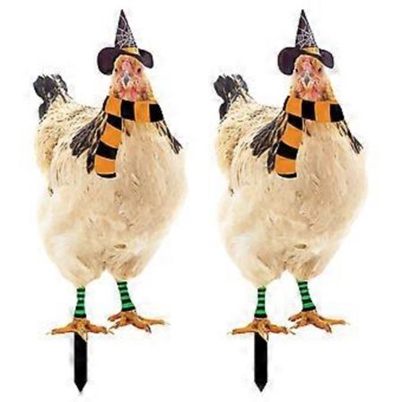 2 stk. Kyllingskilt Stake Plendekor Kylling Gårdsskilt Utendørs Gård Stake Plen Kylling Stake Skilt