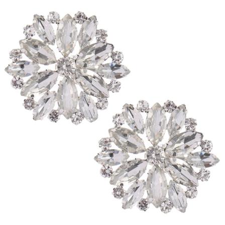 2pcs Shoe Clip Shiny Decorative Clips Charm Buckle