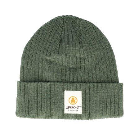 Upfront - Grün cuff Mütze - Stranded Beanie Color Army Cuff @ Hatstore