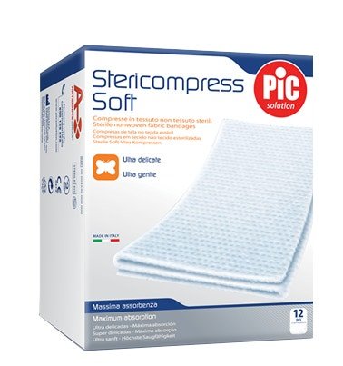 Pic Stericompress Garza TNT 7,5x7,5cm 12 Pezzi