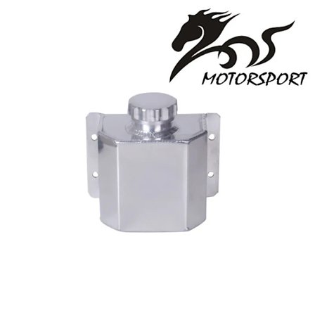 Universal 1L Aluminium Oljeuppsamlingstank Reservoar med Avtappningsplugg Racing Oljeuppsamlingstank