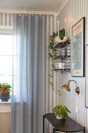 Hasta - Verho Vilja 132x250 cm - Sininen - Lenkkiverhot - 132X250 - - Homeroom