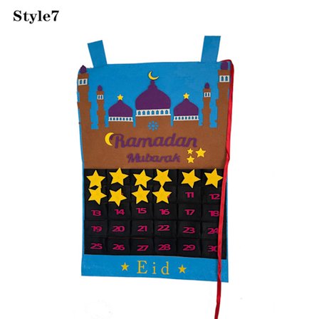 Ramadan Mubarak Advent Calendar Countdown Kalenteri STYLE 7 - varastossa