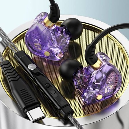 Hörlurar Hörlurar LILA TYP C TYP C