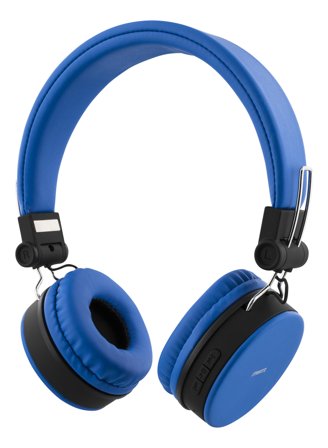 STREETZ foldable Bluetooth-headset, microphone, Bluetooth 4.1, blue