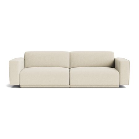 Amore 3-Sitzer-Sofa in Nordic Beige, modernes Design, minimalistischer Stil, bequeme Polsterung, 81cm Höhe, zeitloses Uni-Muster, Komfort