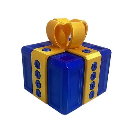 Irriterende Gaveeske Spøk med Skruer Premium 3D-Printet Interaktiv Spøkeleke