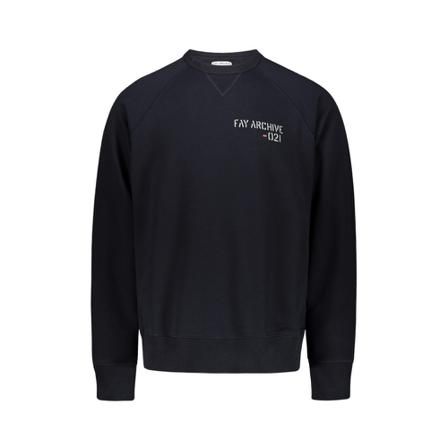 Fay, Sweater Blauw, Heren, Maat:S