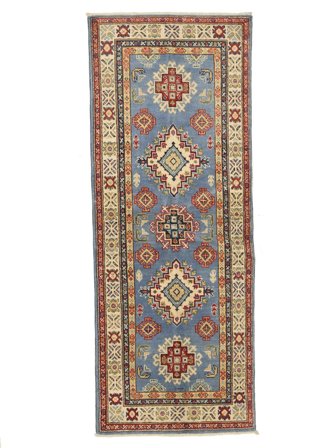 79X206 Tapis D'orient Kazak Fine De Couloir (Laine, Afghanistan)