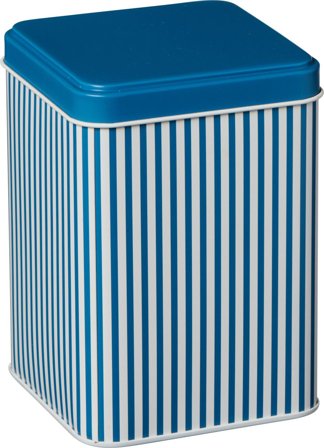 Ib Laursen Metallboks Blåstripet H12,5