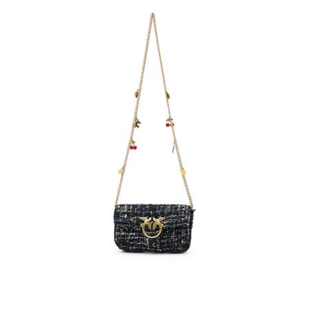 Pinko, Cross Body Bags Blauw, Dames, Maat:ONE Size