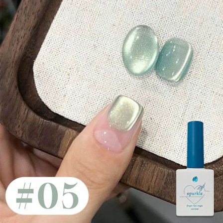 10 st Romantisk Pop Cat Eye Gel Nagellack Populär Vit Högdensitet Magnetiskt Pulver Spegel Glas Pärla Nagel Gel Skönhetstillbehör
