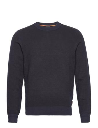 Abovemo Strikkegenser M. Rund Krage Navy BOSS
