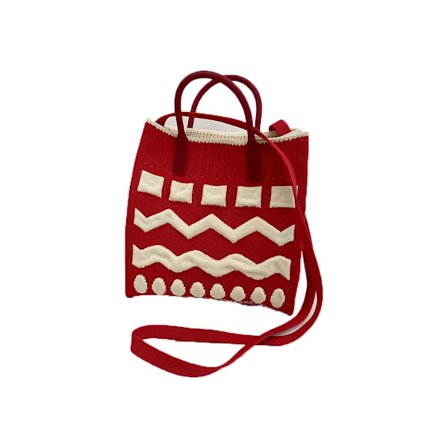 Handväska Tygväska RÖD - on stock