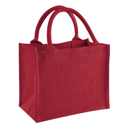 Westford Mill Jute Mini Gavepose (6 liter) One Size Rød/Rød Rød/Rød One Size