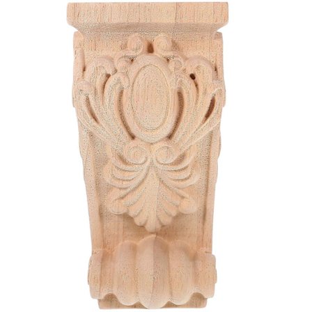 Puinen korbeli, eurooppalainen tyyli, veistetty puinen korbeli, rustiikkinen veistos, koristeellinen korbeli