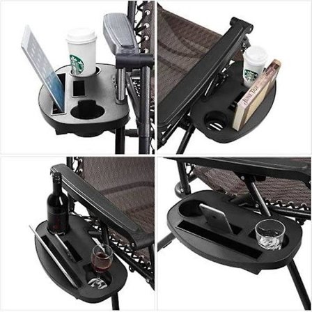 1 X Clip On Side Table Tray För Zero Gravity Solstol/camping
