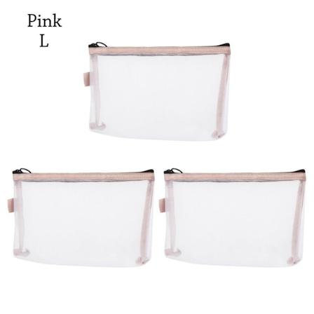 3st Mini Myntpåsar Förvaringsväska ROSA L pink L