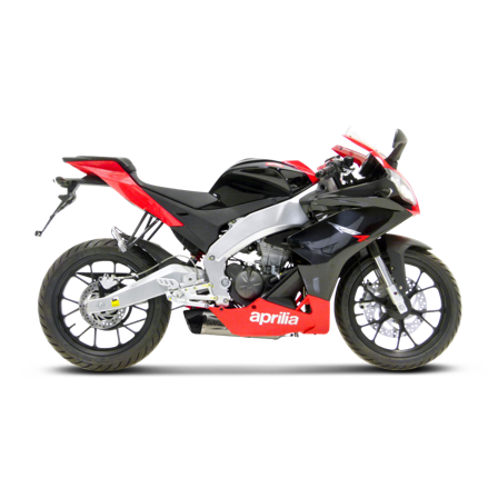 LeoVince LV One EVO Stainless Steel/ Carbon Fiber Slip-On - Aprilia RS4 125 2011-2016