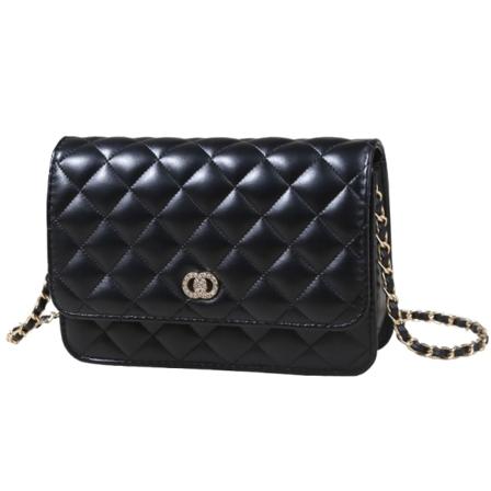 Axelväska I Läder För Kvinnor Lyxig Enfärgad Crossbody