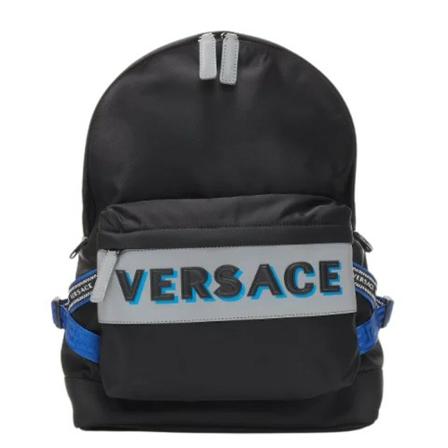 Versace Pre-owned Pre-owned Nylon Rugzaks , Zwart , Dames , Maat: ONE Size Vintage Tassen